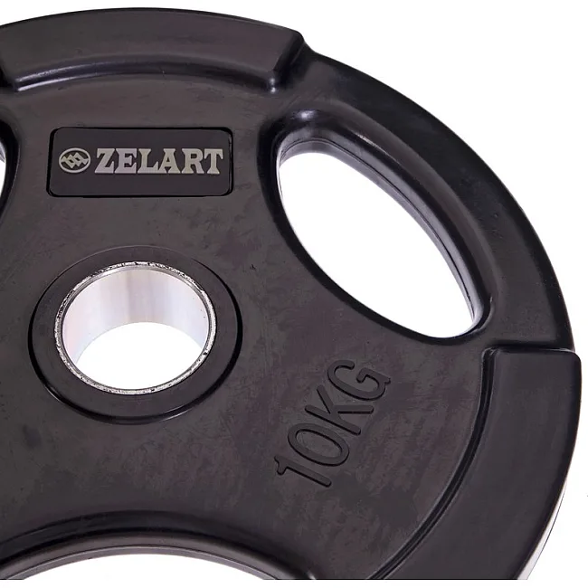 Блин для штанги обрезиненный
 ZELART
 Z-HIT TA-5160 см
-10 51мм 10кг