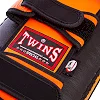 Тай-пэд ударный для Муай Тай прямой с ремнями и ручкой кожа TWINS
 KPL2-M 18x38x5см 1шт (Синий-желтый)