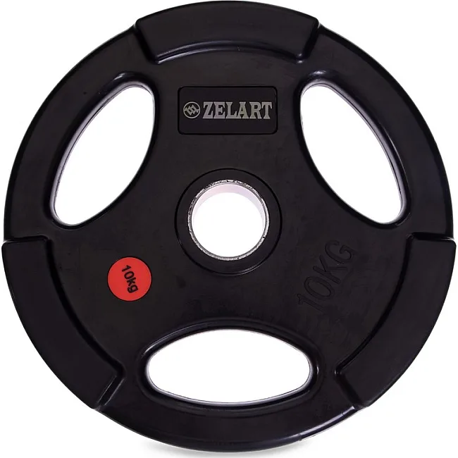 Блин для штанги обрезиненный
 ZELART
 Z-HIT TA-5160 см
-10 51мм 10кг