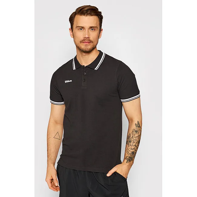 Поло чоловіче Wilson TEAM II COTTON POLO black