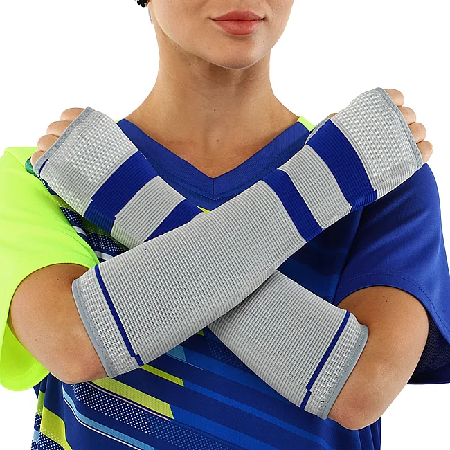 Нарукавники компрессионные волейбольные рукава EXCEED 6121CA One size 2шт (Серый)