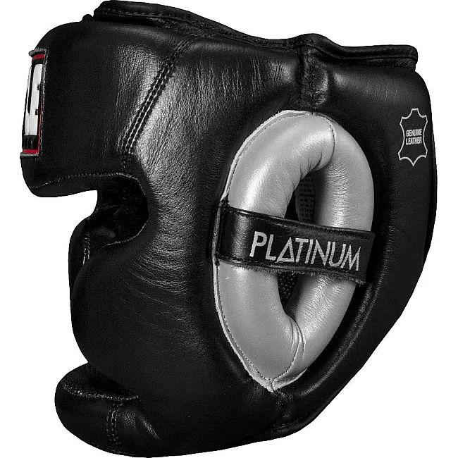Боксерский шлем TITLE Platinum Premier Full 2.0 Black (капа в комплекте)