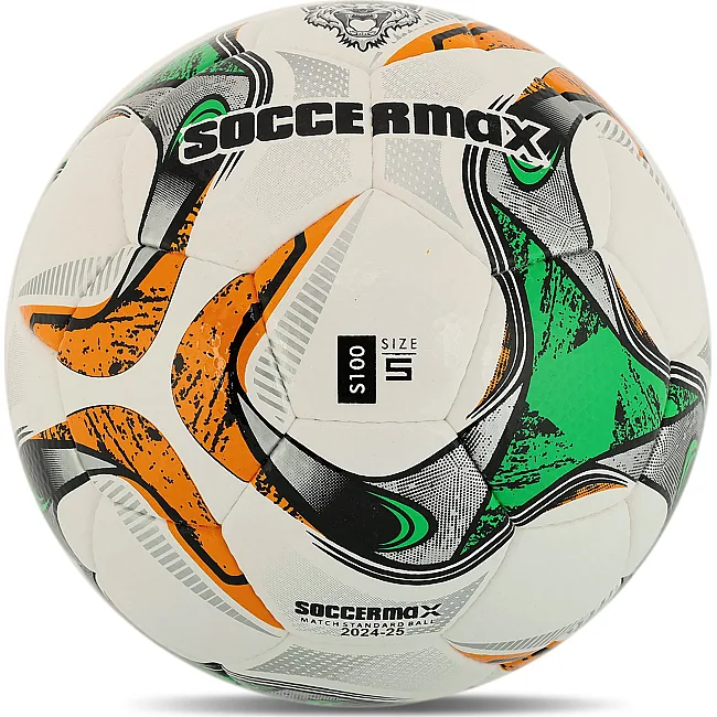 Футбольний м'яч
 професійний SOCCERMAX FB-4069 №5 PU (Білий-зелений)