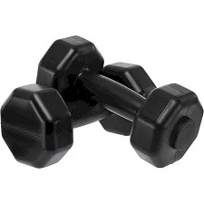 Гантели для фитнеса пластиковые Champion TA-9820-1_5 2шт 1,5кг (Черный)