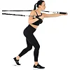 Трубчастий еспандер
 з карабіном у захисному рукаві RESISTANCE TUBE WITH COVER EZOUS K-05-H навантаження високе