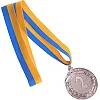 Медаль спортивная с лентой SP-SPORT LIDER C-6862 ø6,5см (Серебряный)