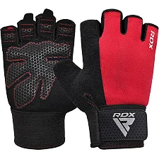 Перчатки для фитнеса RDX W1 HALF RED PLUS