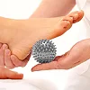 Массажный мяч с шипами 7SPORTS Sonic Ball PJ-9 d9см. Серый