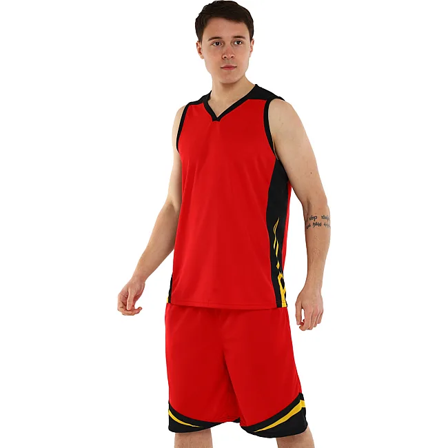 Баскетбольная форма майка и шорты LIDONG L044 3XS-6XL (Белый-черный)