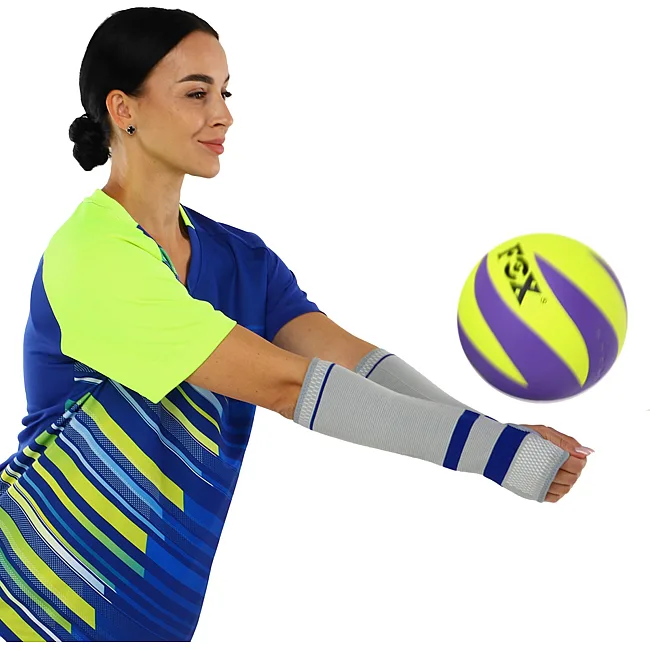 Нарукавники компрессионные волейбольные рукава EXCEED 6121CA One size 2шт (Серый)