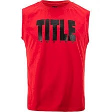 Безрукавка TITLE Boxing Iconic Block Muscle Tee Red Black