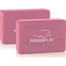 Блоки для йоги 2шт (пара) POWERPLAY 4006 EVA Розовые