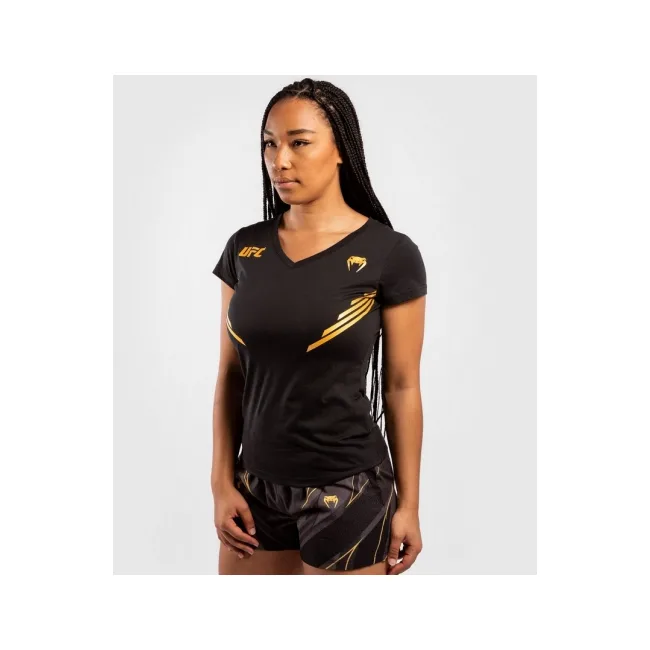 Женская футболка VENUM UFC Fight Night Replica Black Gold