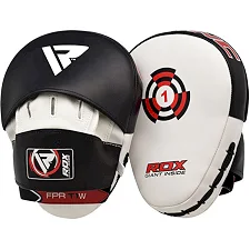 Лапы для бокса RDX T1 Curved Boxing Pads WhiteBlack