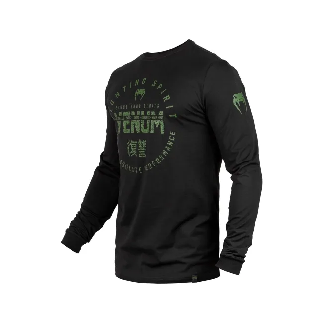 Жіночий лонгслів VENUM Signatures Black Khaki Exclusive