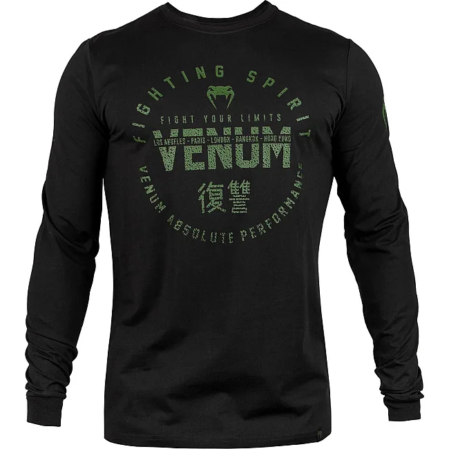 Жіночий лонгслів VENUM Signatures Black Khaki Exclusive