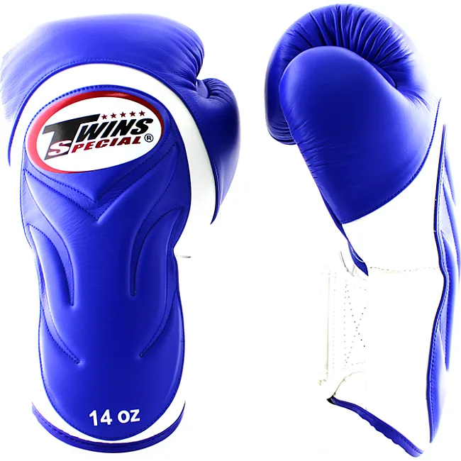 Перчатки для бокса TWINS Velcro Extra Design BGVL6 White Blue