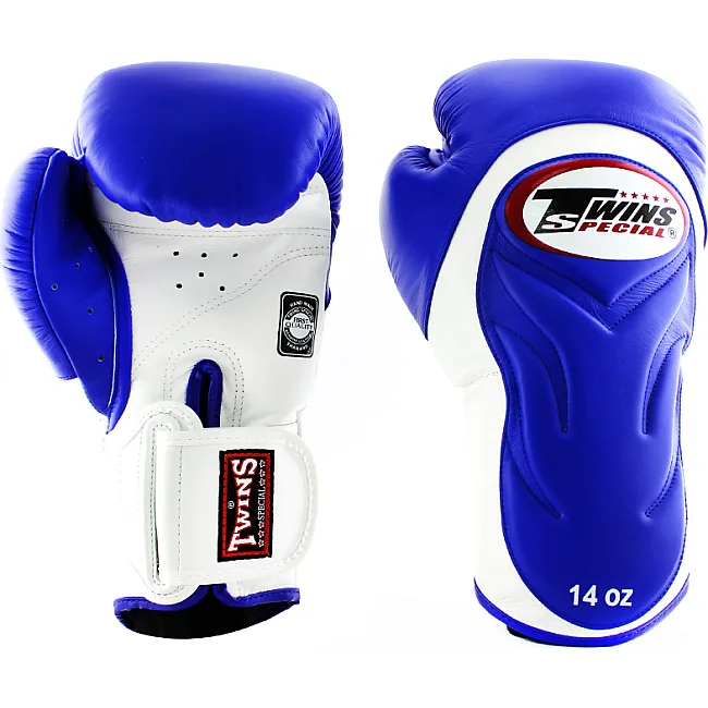 Перчатки для бокса TWINS Velcro Extra Design BGVL6 White Blue