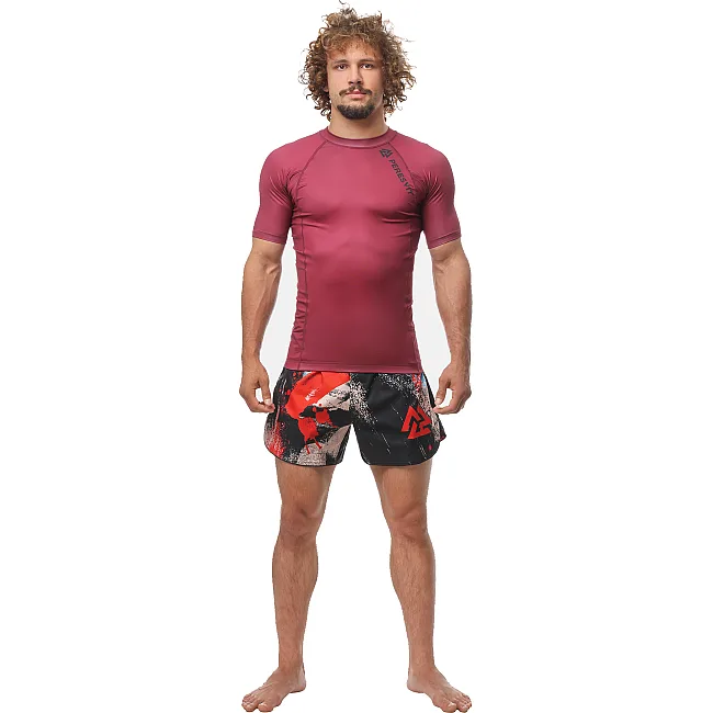 Рашгард PERESVIT Core Short Sleeve Dark Red