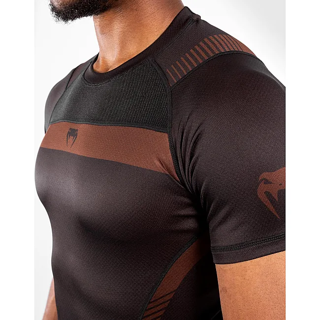 Рашгард із коротким рукавом VENUM Nogi 3.0s Black Brown