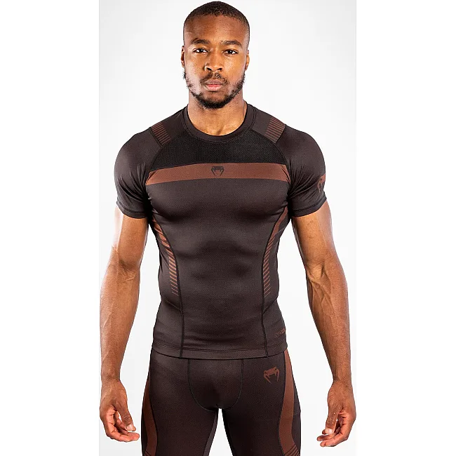 Рашгард із коротким рукавом VENUM Nogi 3.0s Black Brown