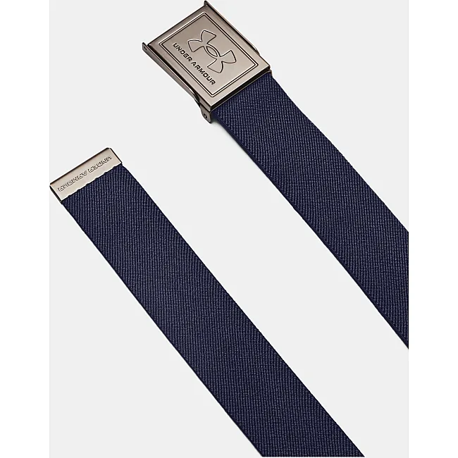 Ремінь двосторонній UNDER ARMOUR Drive Stretch Webbing Midnight Navy Khaki Base Silver