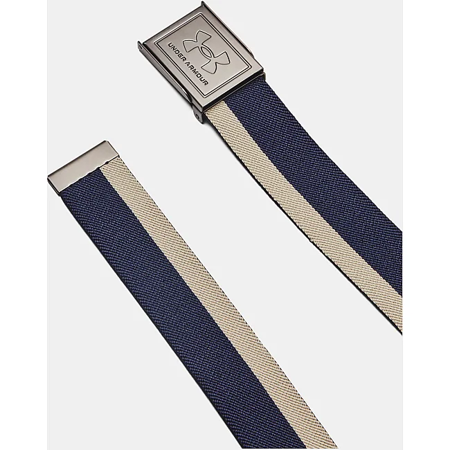 Ремінь двосторонній UNDER ARMOUR Drive Stretch Webbing Midnight Navy Khaki Base Silver