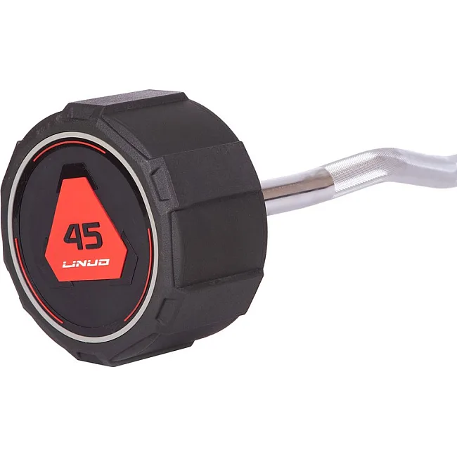 Штанга неразборная изогнутая LI NUO TA-3623-45 длина-121см 45кг