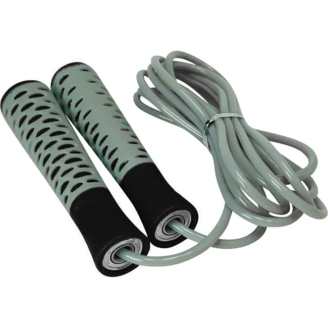 Скакалка POWERPLAY 4206 PRO+ Серо-черная (2,75м)