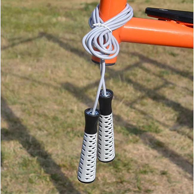 Скакалка POWERPLAY 4206 PRO+ Серо-черная (2,75м)