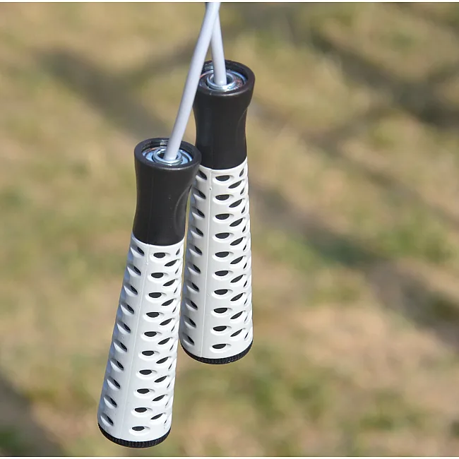 Скакалка POWERPLAY 4206 PRO+ Серо-черная (2,75м)