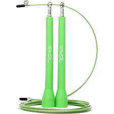 Скоростная скакалка 7SPORTS Elite Rope 3м. металлическая на подшипниках SK-5 зеленая