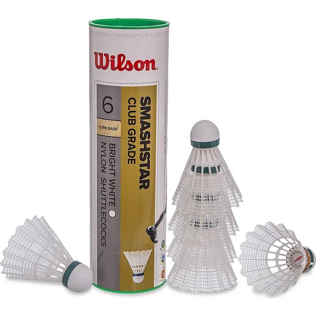 Воланы для бадминтона WILSON SMASHSTAR WRT6050 6шт