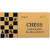Шахматы шашки нарды 3 в 1 набор настольных игр деревянные Xinliye W7722B
 29см x 29см х 2см