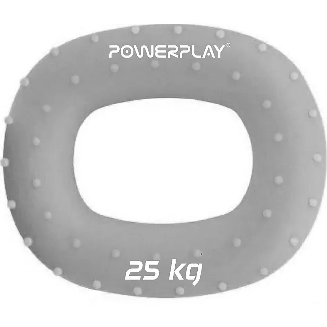 Эспандер кистевой силиконовый PowerPlay PP-4337 Large 25 кг. Серый