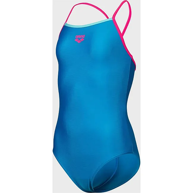 Купальник закритий для дівчат Arena SWIMSUIT LIGHT DROP SOLID синій