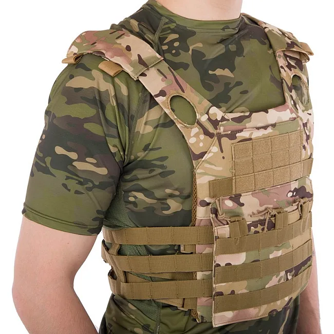 Плитоноска для бронепластин с системой MOLLE MILITARY RANGERS
 ZK-5515 (Хаки)