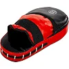 Лапа боксерская прямая тренировочная удлиненная кожа BOXER
 2006-01 38х18х4,5см 2штуки (Черный-желтый)