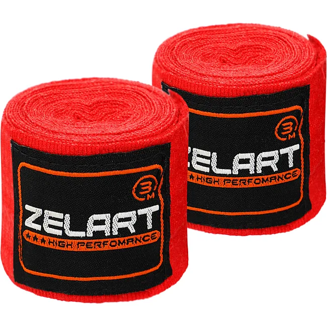 Бинты для бокса
 2штуки ZELART
 BO-3729-3 3м (Синий)