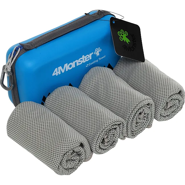 Комплект полотенец спортивных охлождающих COOLING TOWEL 4MONSTER
 B-ECT 4шт (Серый)