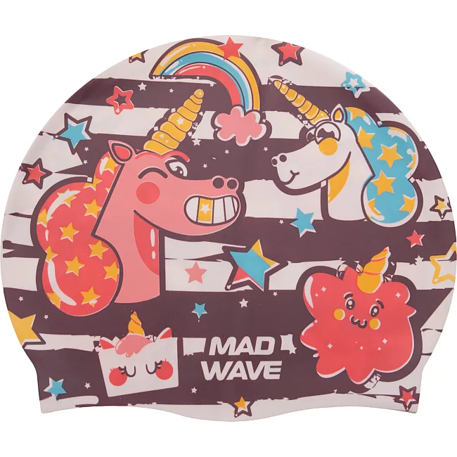 Детская шапочка для плавания
 MADWAVE
 UNICORN M057914 (Коричневый)