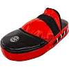 Лапа боксерская прямая тренировочная удлиненная кожа BOXER
 2006-01 38х18х4,5см 2штуки (Черный-желтый)