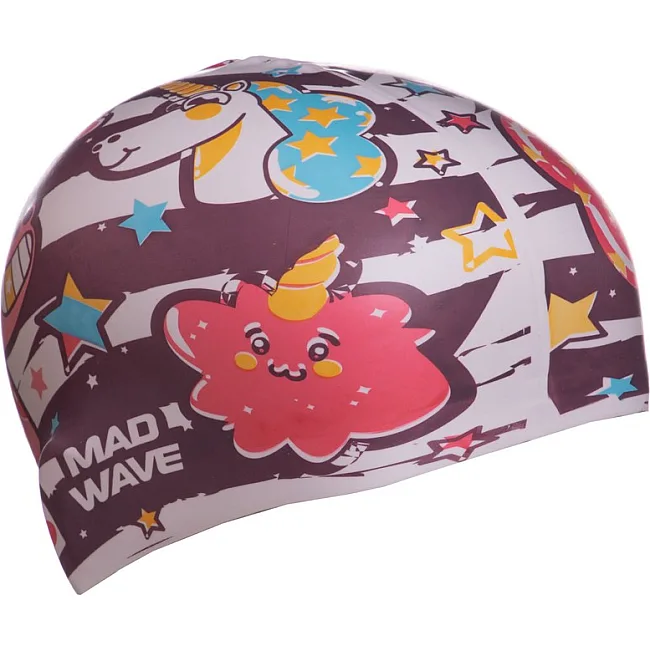 Детская шапочка для плавания
 MADWAVE
 UNICORN M057914 (Коричневый)