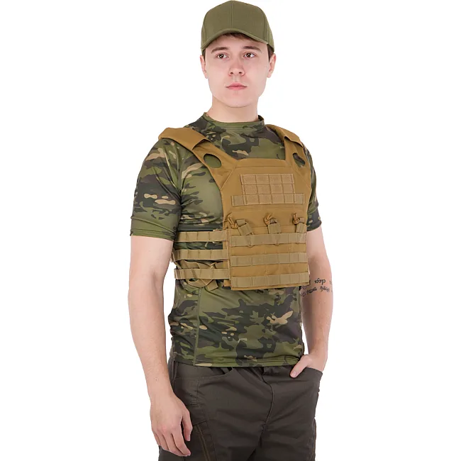 Плитоноска для бронепластин с системой MOLLE MILITARY RANGERS
 ZK-5515 (Хаки)
