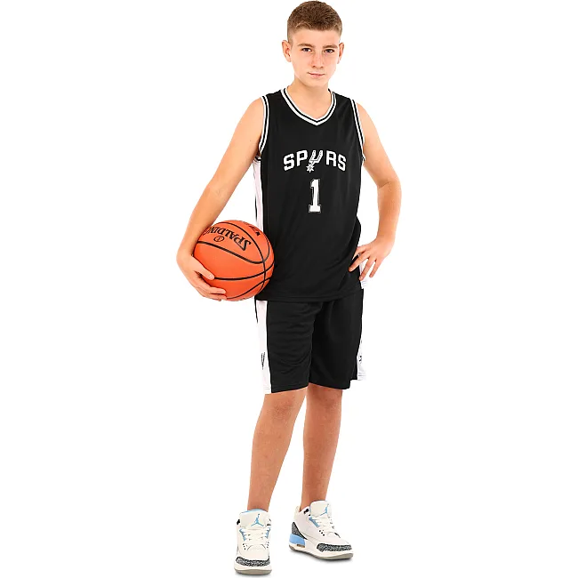 Детская баскетбольная форма
 NBA клуб Spurs 1 BA-9972 (Черный-белый)