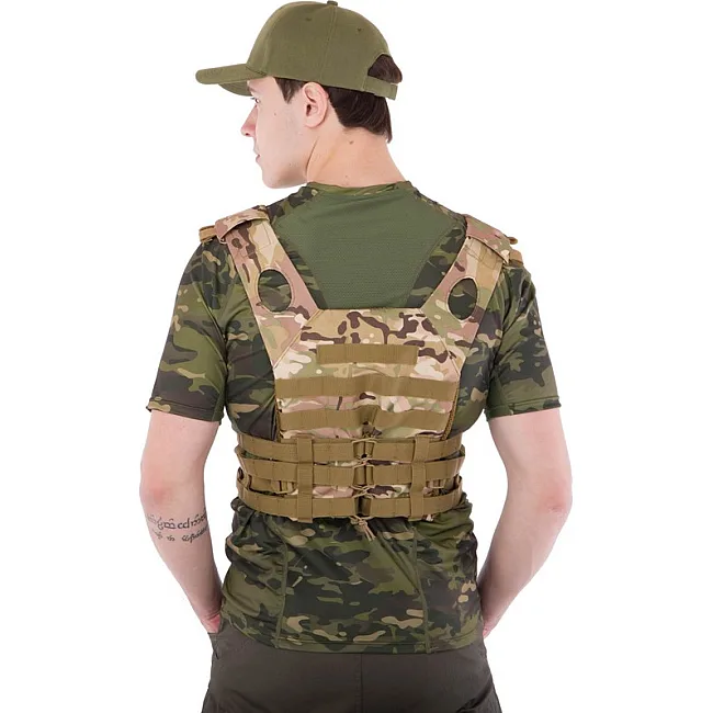 Плитоноска для бронепластин с системой MOLLE MILITARY RANGERS
 ZK-5515 (Хаки)