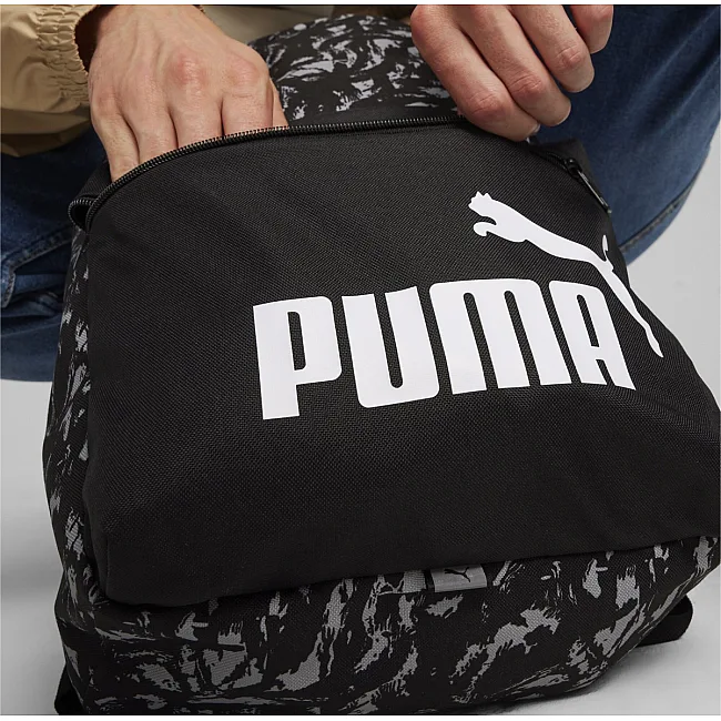 Рюкзак PUMA Phase AOP Backpack черный 22L 30x14x44 см