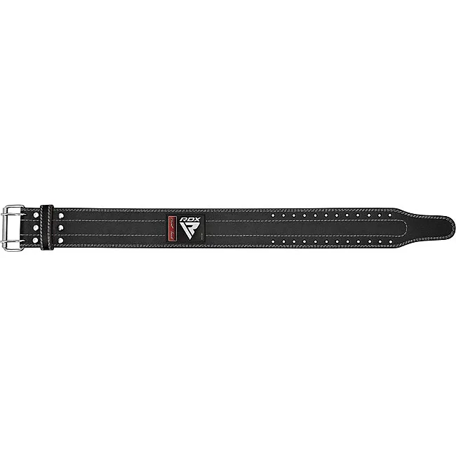 Пояс для пауэрлифтинга RDX кожаный RD1 White