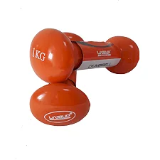 Гантелі вінілові пара Vinyl Dumbbell Egg Head 2х1кг