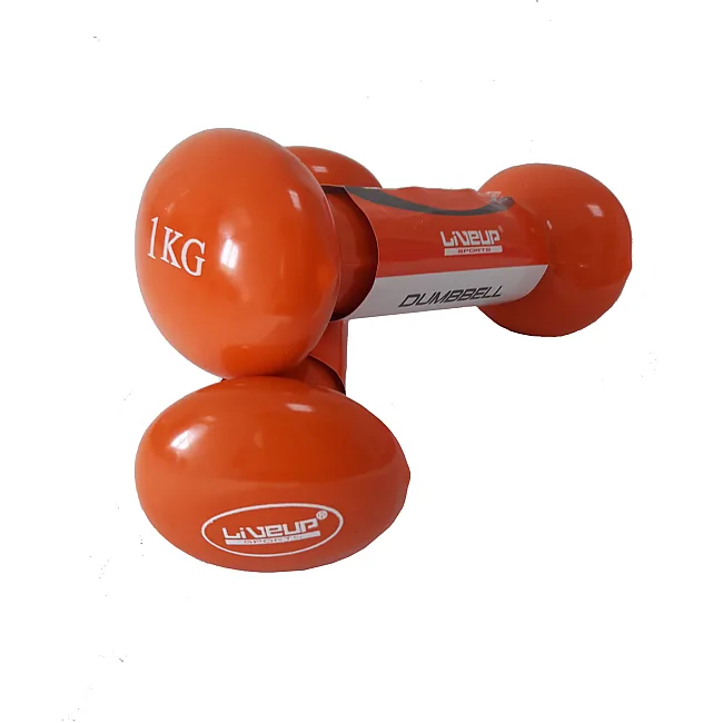 Гантелі вінілові пара Vinyl Dumbbell Egg Head 2х1кг